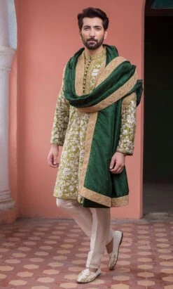 Pakistani DesignerGroom Sherwani #N7211