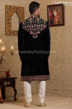 Pakistani Designer Sherwani For Wedding 2021 #GR87 -LuxPak Bridal Studio Store PakistaniDesignerSherwaniforWedding2021 3