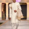 Pakistani Groom Wear For Wedding With Shawl #GR48 1 Pakistani Groom Wear For Wedding With Shawl #GR48 -LuxPak Bridal Studio Store PakistaniGroomWearforWeddingwithShawl