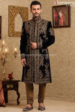 Pakistani Latest Sherwani Design For Groom 2021 #GR97