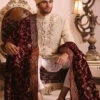 Pakistani Men Skin Sherwani With Shawl In Red #GN72 2 Pakistani Men Skin Sherwani With Shawl In Red #GN72 -LuxPak Bridal Studio Store PakistaniMenSkinColorSherwaniwithshawl2022