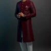 Pakistani Red Sherwani For Dulha Designer Dress #GN75 -LuxPak Bridal Studio Store PakistaniRedSherwaniforDulhaDesignerDress