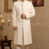 Pakistani Sherwani Wedding In Off White Color #GR91 1 Pakistani Sherwani Wedding In Off White Color #GR91 -LuxPak Bridal Studio Store PakistaniSherwaniWeddinginOffWhiteColor 1