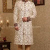 Pakistani Off White Sherwani For Groom Online #GR82 2 Pakistani Off White Sherwani For Groom Online #GR82 -LuxPak Bridal Studio Store PakistaniSherwanioffWhiteforGroomOnline 5