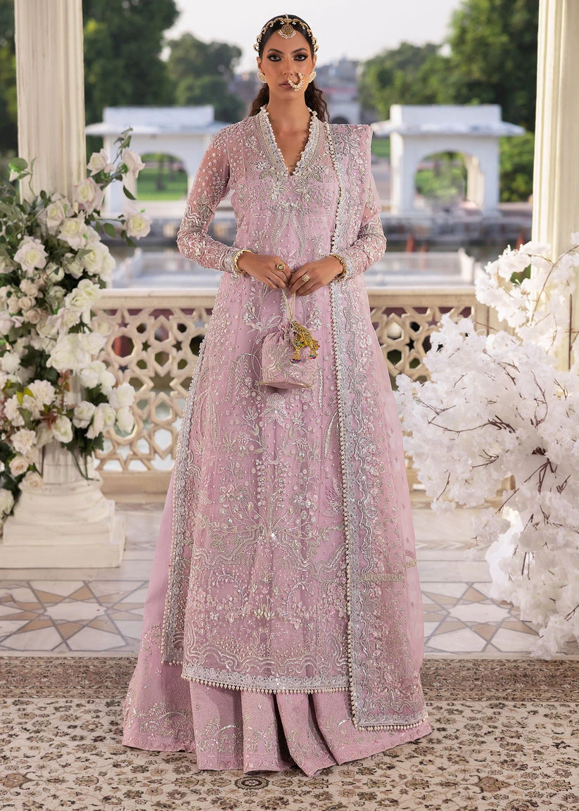 Pakistani Wedding Dress In Lilac Lehenga Kameez Style 3 Pakistani Wedding Dress In Lilac Lehenga Kameez Style