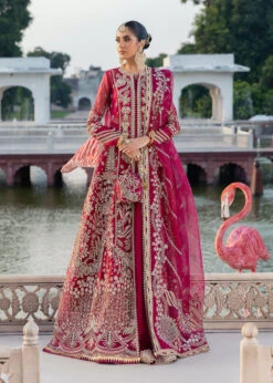 Pakistani Wedding Dress In Open Gown Lehenga Style -LuxPak Bridal Studio Store PakistaniWeddingDressinOpenGownLehengaStyleOnline d37ee251 13ea 4446 b785 3b82cea34e79