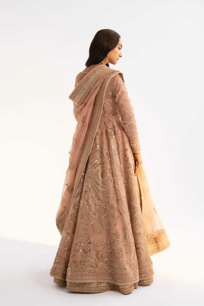 Pakistani Wedding Dress In Pink Anarkali Frock Style 4 Pakistani Wedding Dress In Pink Anarkali Frock Style - Image 2