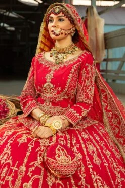 Pakistani Bridal Dress Heavily Embellished Red Lehenga Choli 12 Pakistani Bridal Dress Heavily Embellished Red Lehenga Choli -LuxPak Bridal Studio Store Pakistani Bridal Dress Embellished Red Lehenga Choli
