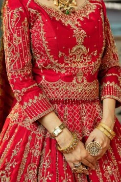 Pakistani Bridal Dress Heavily Embellished Red Lehenga Choli 13 Pakistani Bridal Dress Heavily Embellished Red Lehenga Choli -LuxPak Bridal Studio Store Pakistani Bridal Dress Heavily Red Lehenga Choli