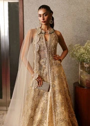 Pakistani Bridal Dress In Open Shirt And Vail Lehenga Style 5 Pakistani Bridal Dress In Open Shirt And Vail Lehenga Style - Image 3