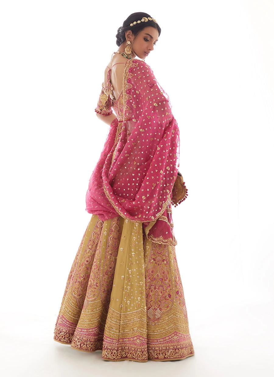 Pakistani Bridal Lehenga Rajasthani Choli Dupatta Premium Bridal Dress 5 Pakistani Bridal Lehenga Rajasthani Choli Dupatta Premium Bridal Dress - Image 3