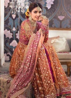 Pakistani Kalidaar Multicolor Heavy Embroidered Bridal Lehenga 5 Pakistani Kalidaar Multicolor Heavy Embroidered Bridal Lehenga - Image 3
