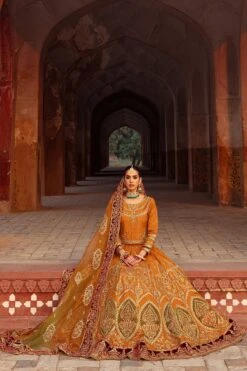 Pakistani Bridal Dress Mustard Choli With Lehenga Bridal Wear 10 Pakistani Bridal Dress Mustard Choli With Lehenga Bridal Wear -LuxPak Bridal Studio Store Pakistani Wedding Dress Choli With Lehenga For Wear