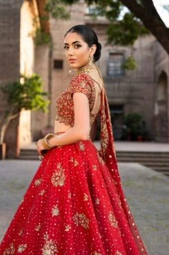 Bridal Wedding Dress In Choli Dupatta And Lehenga Style 13 Bridal Wedding Dress In Choli Dupatta And Lehenga Style -LuxPak Bridal Studio Store PremiumBridalWeddingDressinCholiDupattaandLehengaStyle