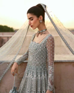 Mint Blue Pishwas Lehenga Style Pakistani Bridal Dress 10 Mint Blue Pishwas Lehenga Style Pakistani Bridal Dress -LuxPak Bridal Studio Store PremiumMintBluePishwasLehengaStylePakistaniBridalDress