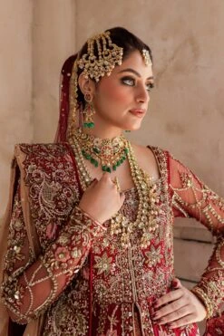 Pakistani Bridal Dress In Gown Long Tail Lehenga Style -LuxPak Bridal Studio Store PremiumPakistaniBridalDressinGownLongTailLehengaStyle