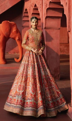 Pakistani Bridal Dress In Jacket And Lehenga Style 9 Pakistani Bridal Dress In Jacket And Lehenga Style -LuxPak Bridal Studio Store PremiumPakistaniBridalDressinJacketandLehengaStyle