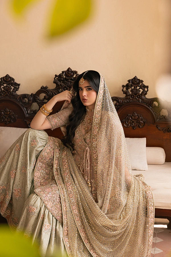 Pakistani Bridal Dress In Kameez Gharara Dupatta Style 9 Pakistani Bridal Dress In Kameez Gharara Dupatta Style - Image 7