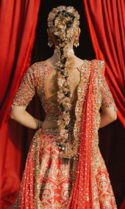 Pakistani Bridal Dress In Lehenga Dupatta Choli Style -LuxPak Bridal Studio Store PremiumPakistaniBridalDressinLehengaDupattaCholiStyle