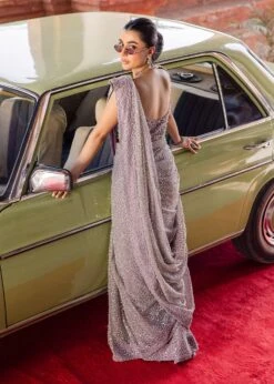 Pakistani Wedding Dress In Bridal Saree Blouse Style 13 Pakistani Wedding Dress In Bridal Saree Blouse Style -LuxPak Bridal Studio Store PremiumPakistaniWeddingDressinBridalSareeBlouseStyle