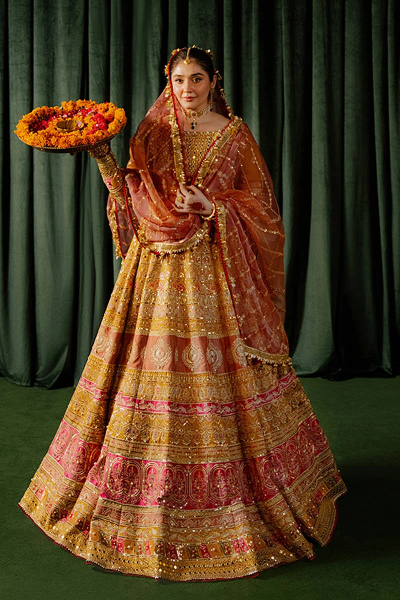 Pakistani Wedding Dress In Lehenga Choli Dupatta Style 4 Pakistani Wedding Dress In Lehenga Choli Dupatta Style - Image 2