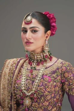 Pakistani Wedding Dress In Purple Lehenga Choli Style 14 Pakistani Wedding Dress In Purple Lehenga Choli Style -LuxPak Bridal Studio Store PremiumPakistaniWeddingDressinPurpleLehengaCholiStyle