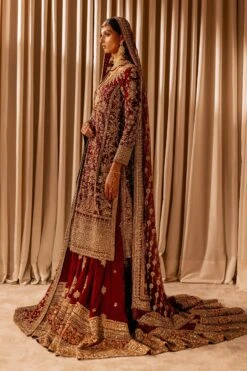 Red Pakistani Bridal Dress In Kameez And Lehenga Style 11 Red Pakistani Bridal Dress In Kameez And Lehenga Style -LuxPak Bridal Studio Store PremiumRedPakistaniBridalDressinKameezandLehengaStyle
