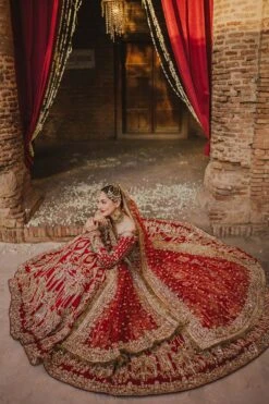 Wedding Red Lehenga And Choli Pakistani Bridal Dress 11 Wedding Red Lehenga And Choli Pakistani Bridal Dress -LuxPak Bridal Studio Store PremiumWeddingRedLehengaandCholiPakistaniBridalDress