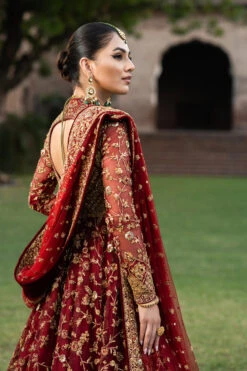 Maroon Red Pishwas And Lehenga Pakistani Bridal Dress 11 Maroon Red Pishwas And Lehenga Pakistani Bridal Dress -LuxPak Bridal Studio Store RedPishwasandLehengaPakistaniBridalDress