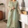 Royal Aqua Blue Elegantly Crafted Pakistani Wedding Dress Kameez Sharara