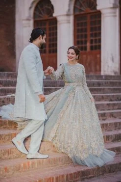 Blue Wedding Lehenga And Pishwas Pakistani Bridal Dress 11 Blue Wedding Lehenga And Pishwas Pakistani Bridal Dress -LuxPak Bridal Studio Store RoyalBlueWeddingLehengaandPishwasPakistaniBridalDress