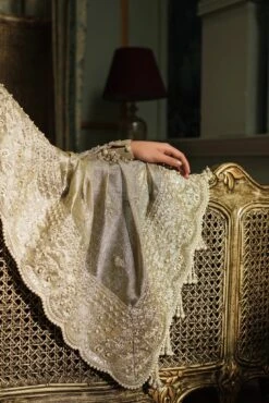 Embellished Bridal Saree With Blouse In Premium Gold 13 Embellished Bridal Saree With Blouse In Premium Gold -LuxPak Bridal Studio Store RoyalEmbellishedBridalSareewithBlouseinPremiumGold