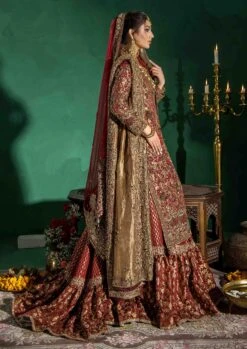 Long Shirt And Lehenga Dupatta Pakistani Bridal Dress 11 Long Shirt And Lehenga Dupatta Pakistani Bridal Dress -LuxPak Bridal Studio Store RoyalLongShirtandLehengaDupattaPakistaniBridalDress