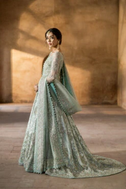 Pakistani Bridal Dress In Blue Lehenga And Frock Style 13 Pakistani Bridal Dress In Blue Lehenga And Frock Style -LuxPak Bridal Studio Store RoyalPakistaniBridalDressinBlueLehengaandFrockStyle