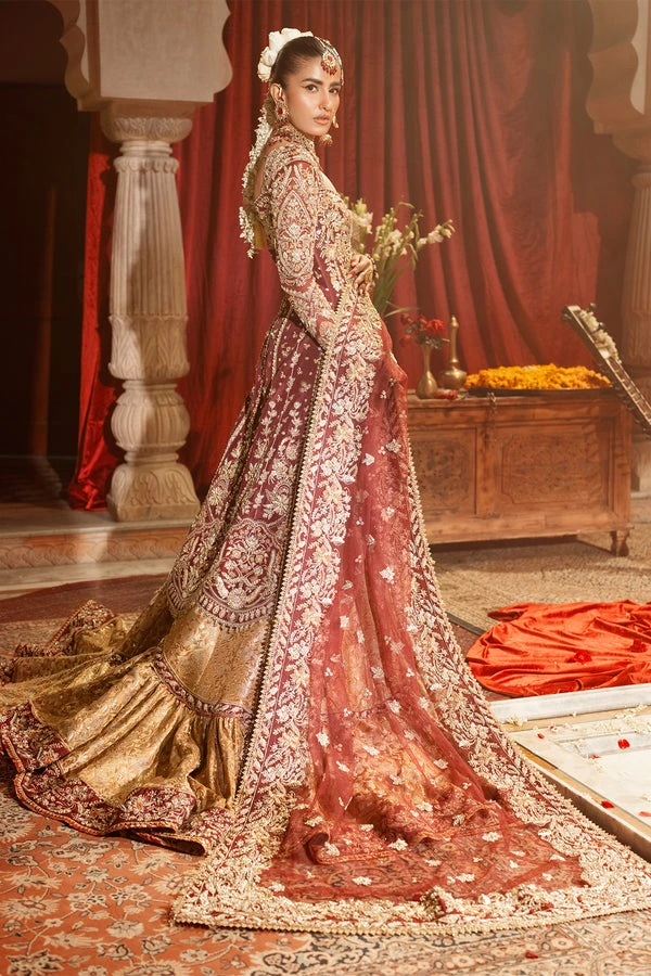 Pakistani Bridal Dress In Kameez And Gharara Style 8 Pakistani Bridal Dress In Kameez And Gharara Style - Image 6