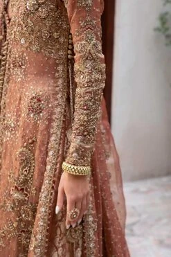 Pakistani Bridal Dress In Open Kameez And Lehenga Style 15 Pakistani Bridal Dress In Open Kameez And Lehenga Style -LuxPak Bridal Studio Store RoyalPakistaniBridalDressinOpenKameezandLehengaStyle
