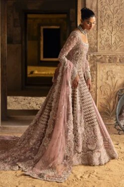 Royal Pakistani Bridal Dress In Wedding Pink Gown Style 10 Royal Pakistani Bridal Dress In Wedding Pink Gown Style -LuxPak Bridal Studio Store RoyalPakistaniBridalDressinWeddingGownStyle