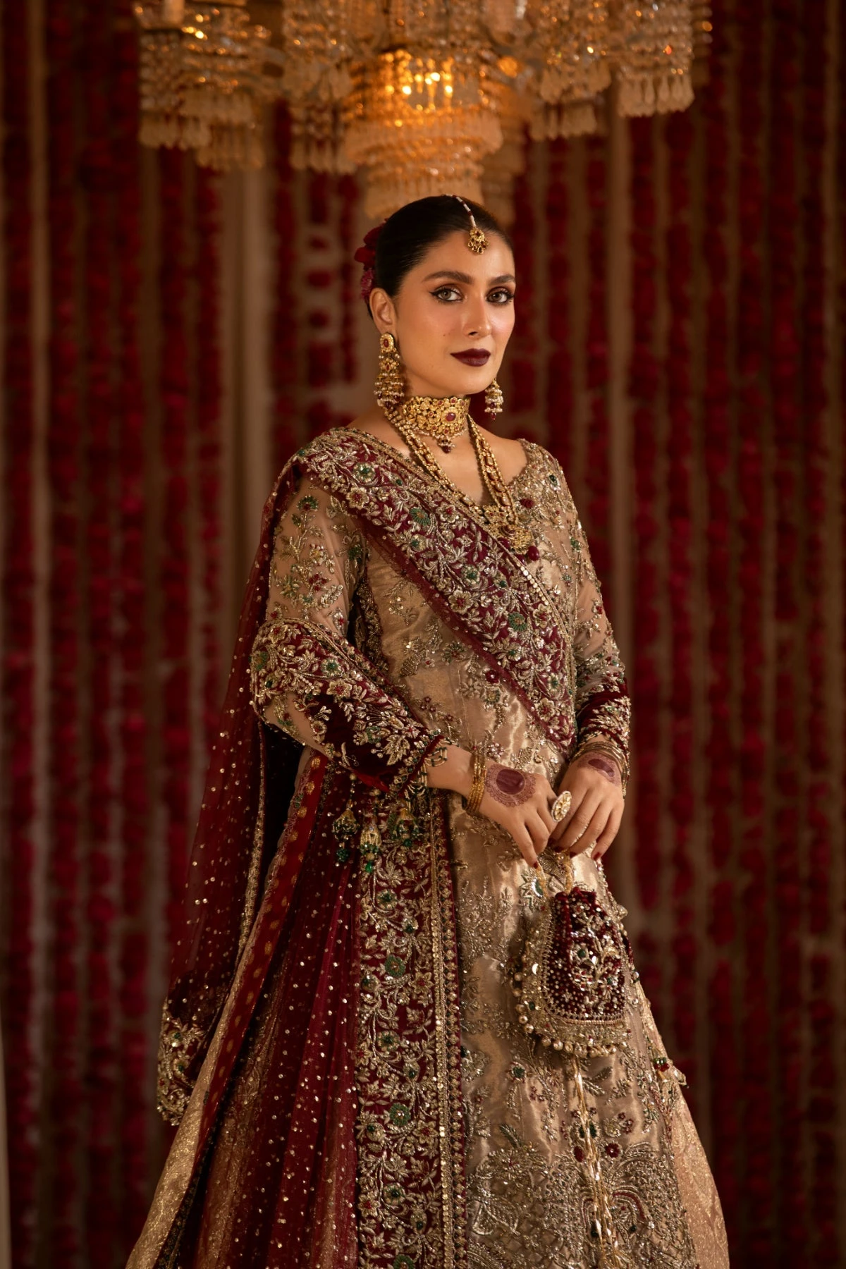 Pakistani Wedding Dress In Bridal Kameez Lehenga Style 6 Pakistani Wedding Dress In Bridal Kameez Lehenga Style - Image 4