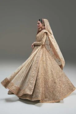 Pakistani Wedding Dress In Net Choli And Lehenga Style -LuxPak Bridal Studio Store RoyalPakistaniWeddingDressinNetCholiandLehengaStyle
