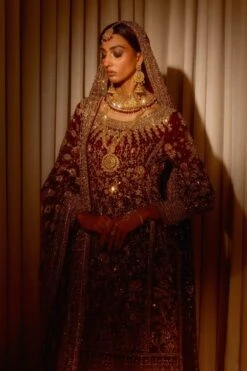 Red Pakistani Bridal Dress In Kameez And Lehenga Style 12 Red Pakistani Bridal Dress In Kameez And Lehenga Style -LuxPak Bridal Studio Store RoyalRedPakistaniBridalDressinKameezandLehengaStyle