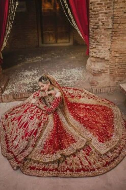 Wedding Red Lehenga And Choli Pakistani Bridal Dress 13 Wedding Red Lehenga And Choli Pakistani Bridal Dress -LuxPak Bridal Studio Store RoyalWeddingRedLehengaandCholiPakistaniBridalDress