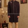 Sherwani Groom Pakistani For Wedding Online 2021 #GR80 1 Sherwani Groom Pakistani For Wedding Online 2021 #GR80 -LuxPak Bridal Studio Store SherwaniPakistaniforGroominPlumColor2021 1
