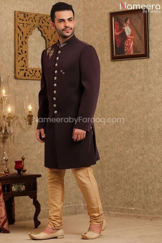 Sherwani Groom Pakistani For Wedding Online 2021 #GR80 5 Sherwani Groom Pakistani For Wedding Online 2021 #GR80 - Image 3