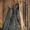 Teal Blue Embroidered Velvet Gown Pakistani Wedding Dress With Lehenga 2 Teal Blue Embroidered Velvet Gown Pakistani Wedding Dress With Lehenga -LuxPak Bridal Studio Store TealBlueEmbroideredVelvetGownPakistaniWeddingDresswithLehenga