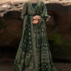Traditional Bottle Green Embroidered Pakistani Wedding Dress Pishwas -LuxPak Bridal Studio Store TraditionalBottleGreenEmbroideredPakistaniWeddingDressPishwas