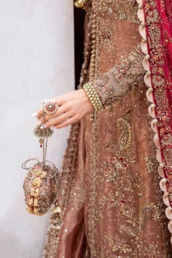 Pakistani Bridal Dress In Open Kameez And Lehenga Style 16 Pakistani Bridal Dress In Open Kameez And Lehenga Style -LuxPak Bridal Studio Store TraditionalPakistaniBridalDressinOpenKameezandLehengaStyle