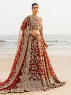 LuxPak Bridal Studio Store 21 LuxPak Bridal Studio Store -LuxPak Bridal Studio Store TraditionalRedLehengaCholiPakistaniBridalDressinFremont