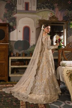 Traditional Pakistani Bridal Dress Heavily Embellished Pishwas Gown 11 Traditional Pakistani Bridal Dress Heavily Embellished Pishwas Gown -LuxPak Bridal Studio Store Traditional Pakistani Bridal Dress Heavily Embellished Pishwas
