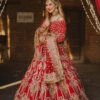 Wedding Red Lehenga And Choli Pakistani Bridal Dress -LuxPak Bridal Studio Store WeddingRedLehengaandCholiPakistaniBridalDress