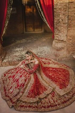 Wedding Red Lehenga And Choli Pakistani Bridal Dress 12 Wedding Red Lehenga And Choli Pakistani Bridal Dress -LuxPak Bridal Studio Store WeddingRedLehengaandCholiPakistaniBridalDressOnline